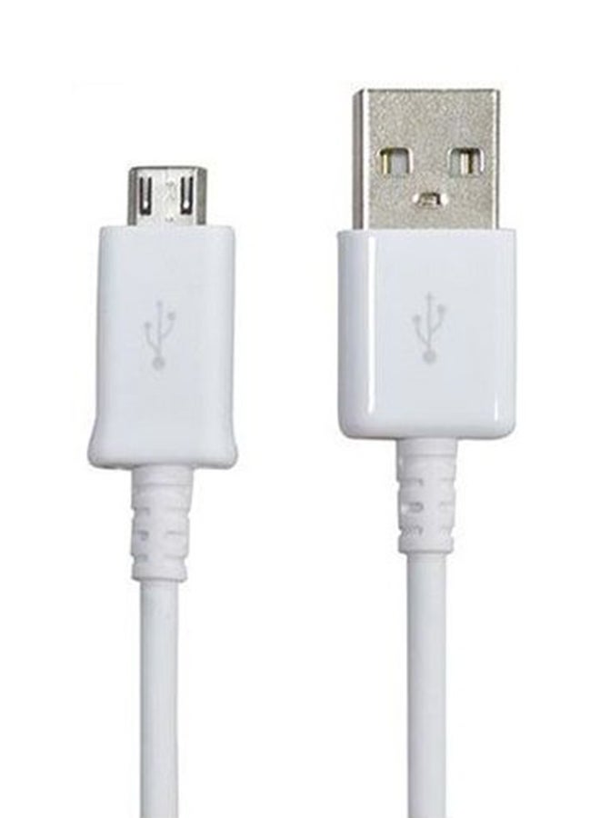 كابل microUSB للشحن ومزامنة البيانات أبيض - Image 1
