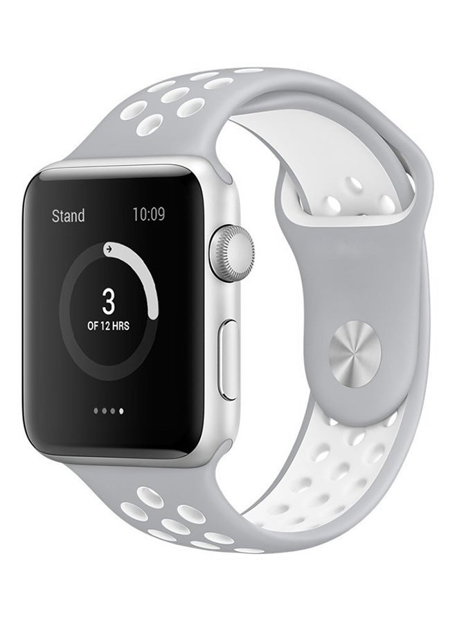 Ozone - Silicone Replacement Band For Apple Watch 38mm White - Image 1