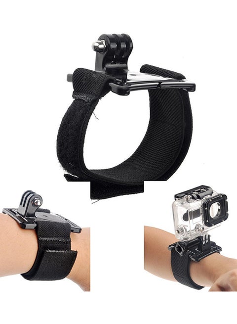 Wrist Strap Elastic Band Mount For GoPro Hero 5/ 4/ 3 Camera Black