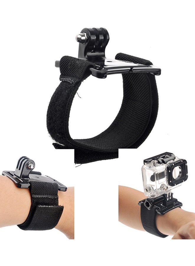 Generic Wrist Strap Elastic Band Mount For GoPro Hero 5/ 4/ 3 Camera Black  - Image 1