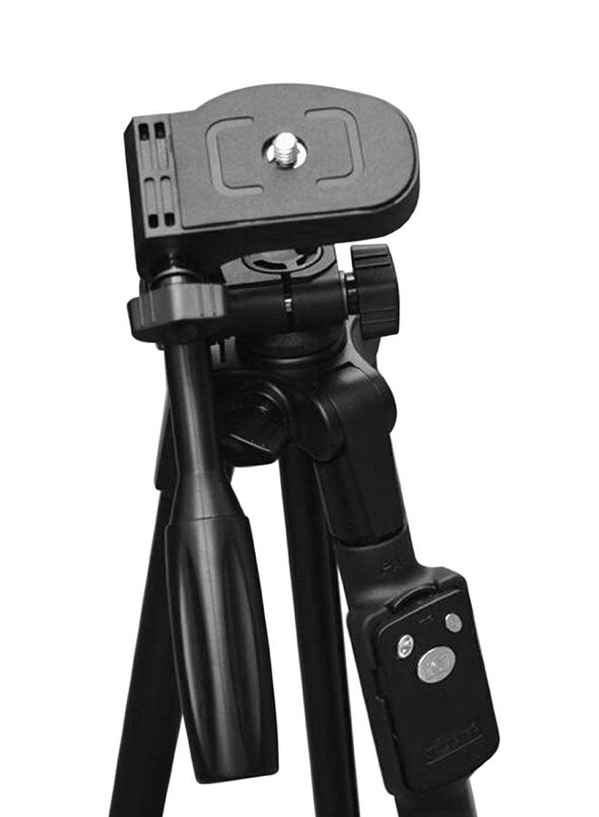 Yunteng - Lightweight Aluminum Tripod With Bluetooth Shutter Black - Image 1