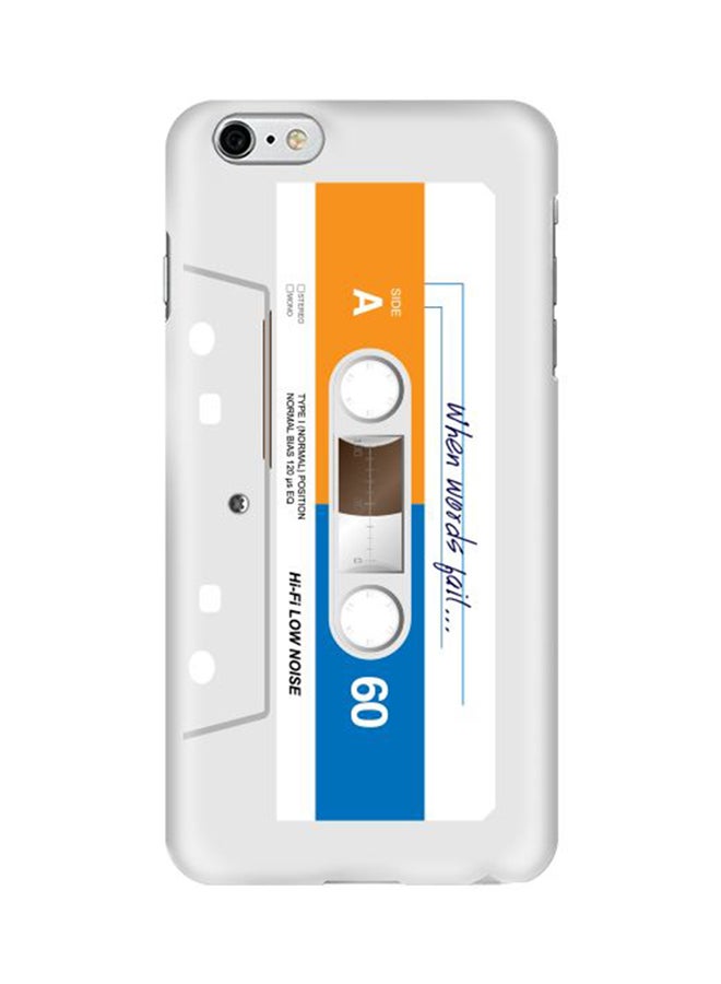 Premium Slim Snap Case Cover Matte Finish for Apple iPhone 6 Plus/6s Plus When words faiLWhite tape