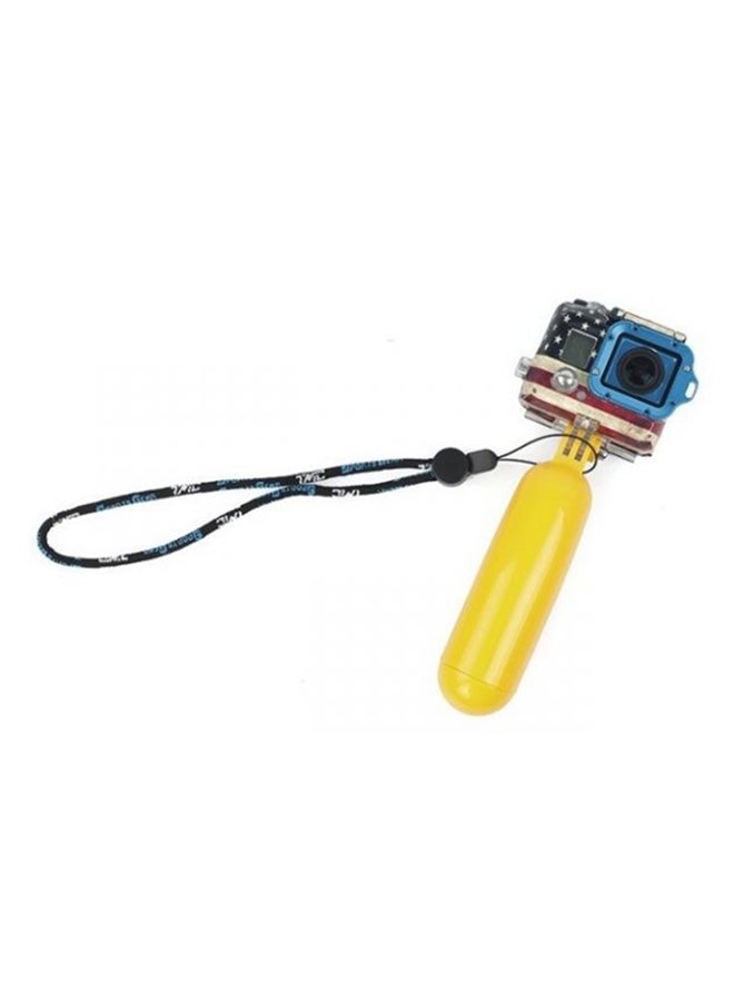 Generic Anti Sink Floating Monopod Grip With Strap & Screw For GoPro HERO HD 1, 2, 3, 3 Plus Yellow  - Image 1