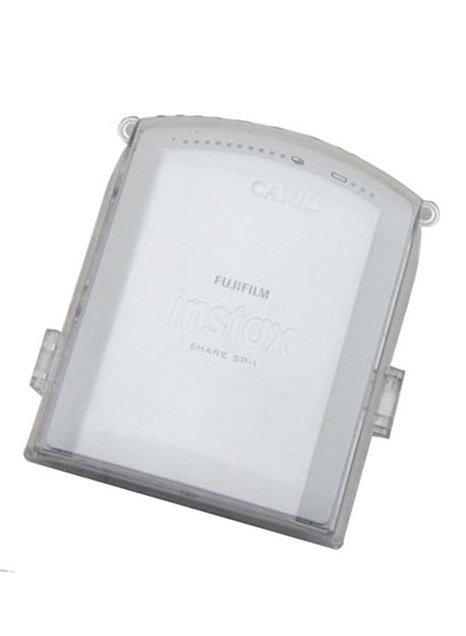 CAIUL SP-1 Transparent Hard Plastic Case For Fujifilm Instax Smartphone Printer Silver  - Image 1