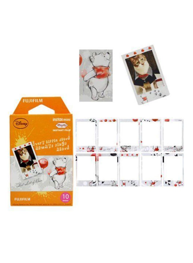 FUJIFILM - CAM-FJ-A-138 Winnie the Pooh For Instax Mini Neo - 7, 7s, 8, 25, 50 Orange - Image 1