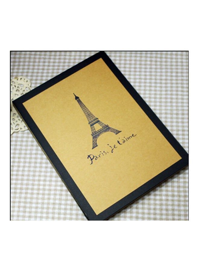 Generic Paris Eiffel Tower Creative Self-adhesive Photo A5 Album Black  - Image 2
