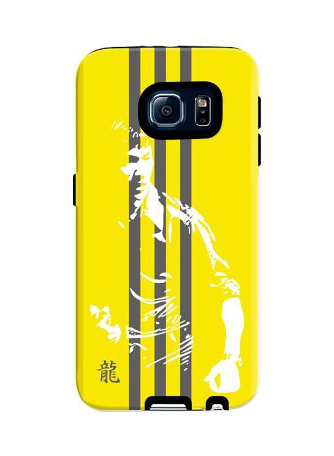 Stylizedd Premium Dual Layer Tough Case Cover Matte Finish for Samsung Galaxy S6 Fighter Bruce Lee - Image 1