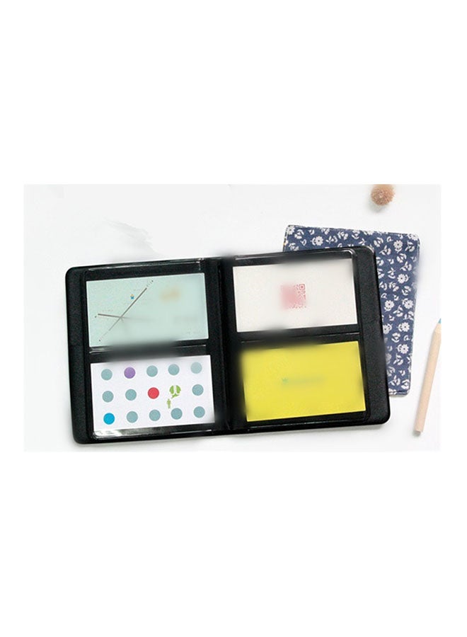 Generic 64 Pockets Fuji Mini Photo Album Name Card Holder Blue  - Image 2