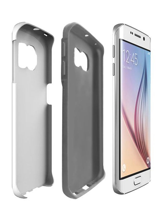 Stylizedd Premium Dual Layer Tough Case Cover Matte Finish for Samsung Galaxy S6 Edge Grendizer Black - Image 2