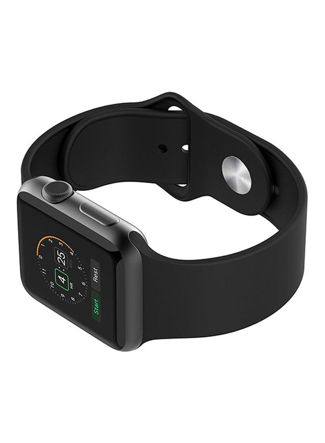 Ozone - Silicone Replacement Band For Apple Watch 38mm Black - Image 1