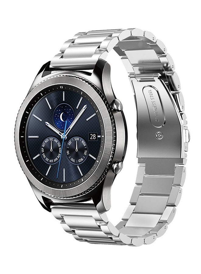 Stainless Steel Replacement Strap For Samsung Gear S3 Silver - Image 1