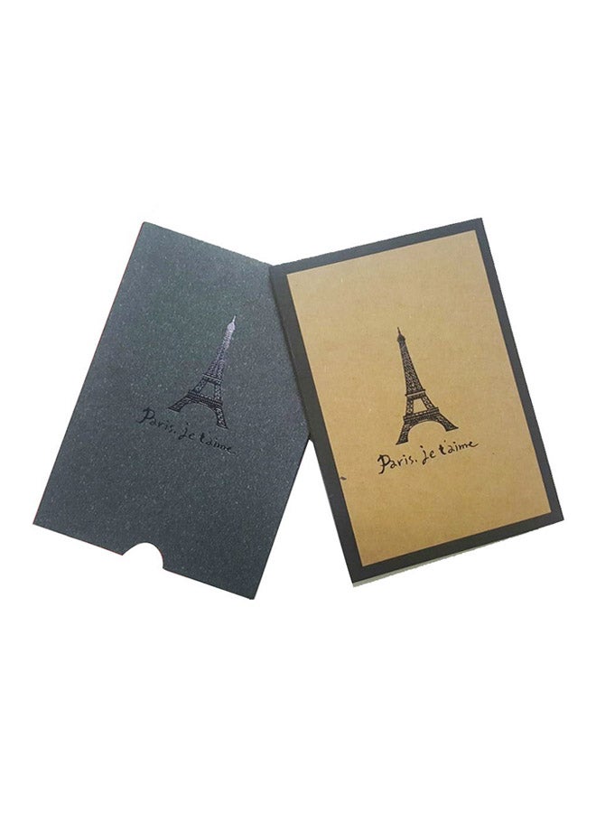 Generic Paris Eiffel Tower Creative Self-adhesive Photo A5 Album Black  - Image 1