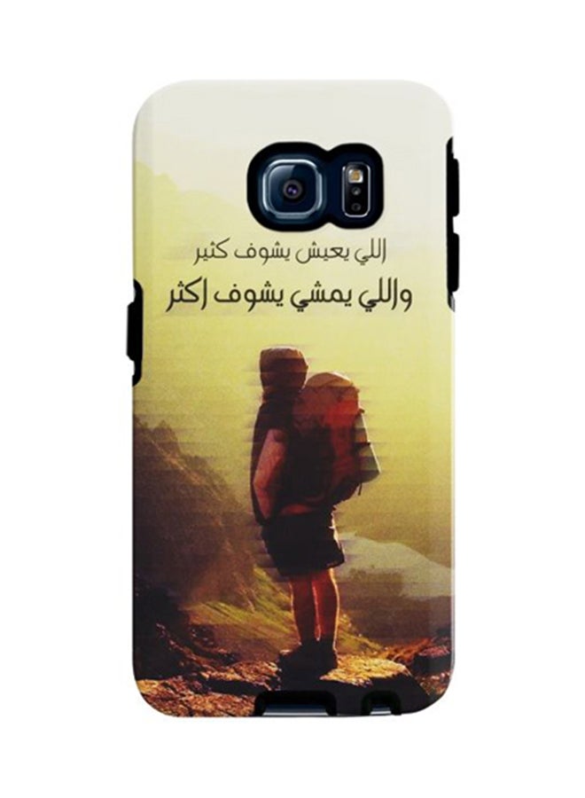 ستايلايزد غطاء متين فاخر ذو مظهر غير لامع بطبقة مزدوجة لهاتف آيفون S6 إيدج من أبل امشِ لمسافة أبعد - Image 1