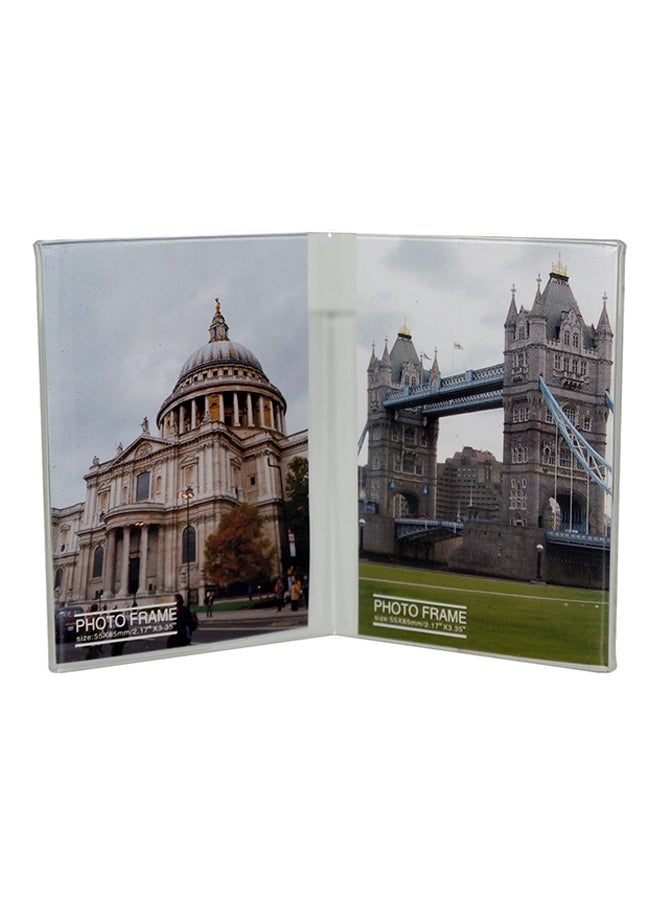 CAIUL Transparent V Model Photo Frame For Fuji Instax Mini 8 70 7s 90 25 50s Film Multicolour  - Image 1