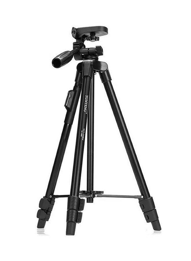 Yunteng - Lightweight Aluminum Tripod With Bluetooth Shutter Black - Image 1