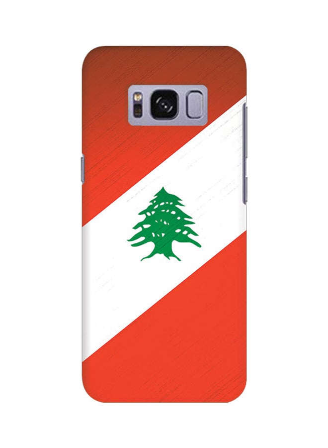 Stylizedd Slim Snap Case Cover Matte Finish for Samsung Galaxy S8 Flag Of Lebanon - Image 1