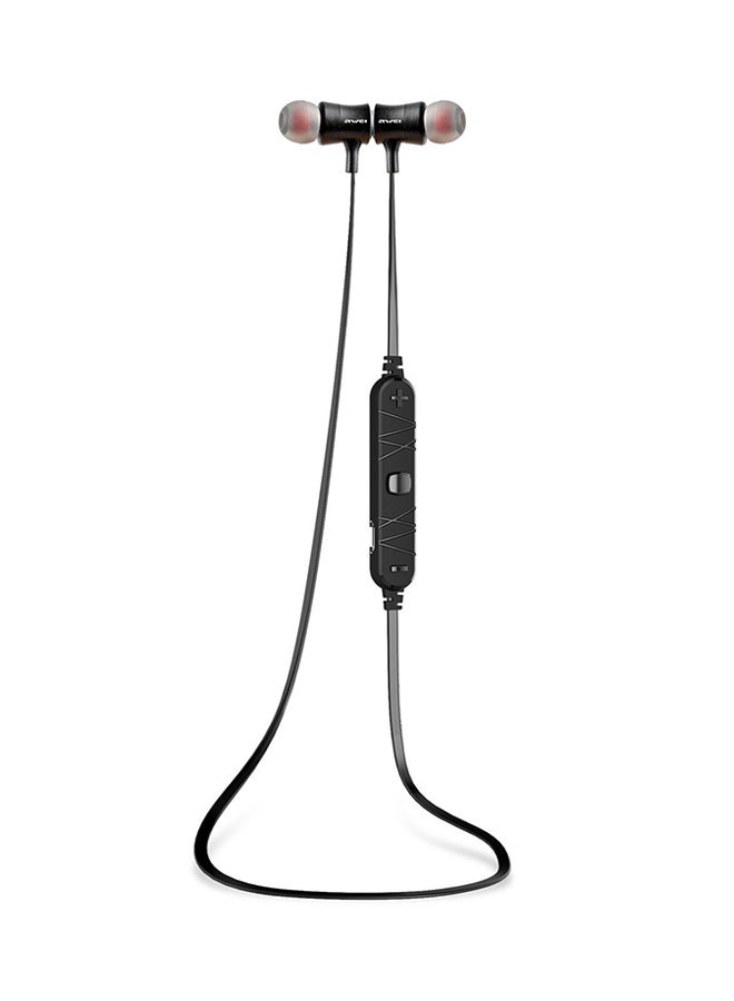 Awei A921BL Magnet Wireless Sports Headphones Black  - Image 1