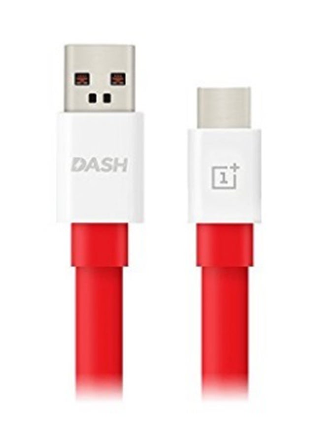 Official OnePlus 3 Dash Charge Type-C Cable Orange  - Image 2