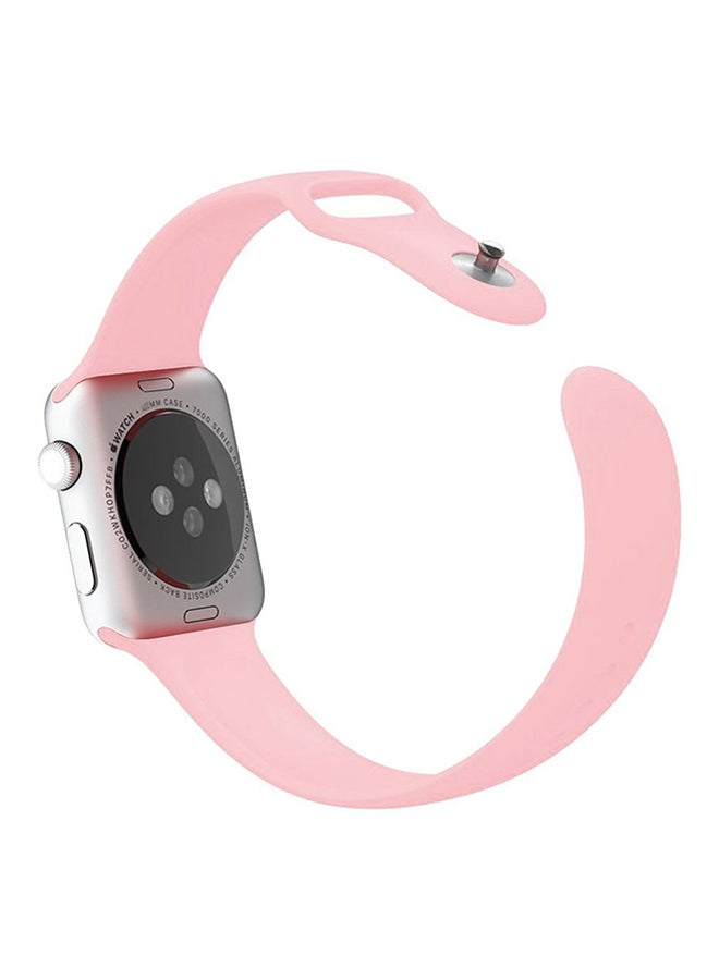 Ozone - Silicone Sport Replacement Wristband Strap For Apple Watch 38mm Pink - Image 1