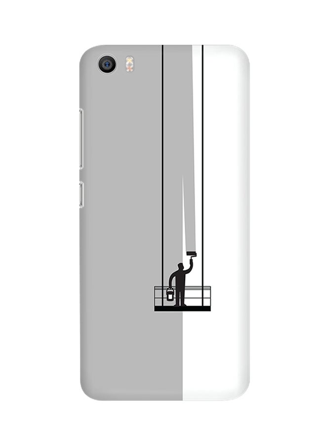 ستايلايزد غطاء محكم رفيع فاخر ذو مظهر غير لامع لهاتف شيومي إم آي 5 رمادي بنمط ممزق - Image 1