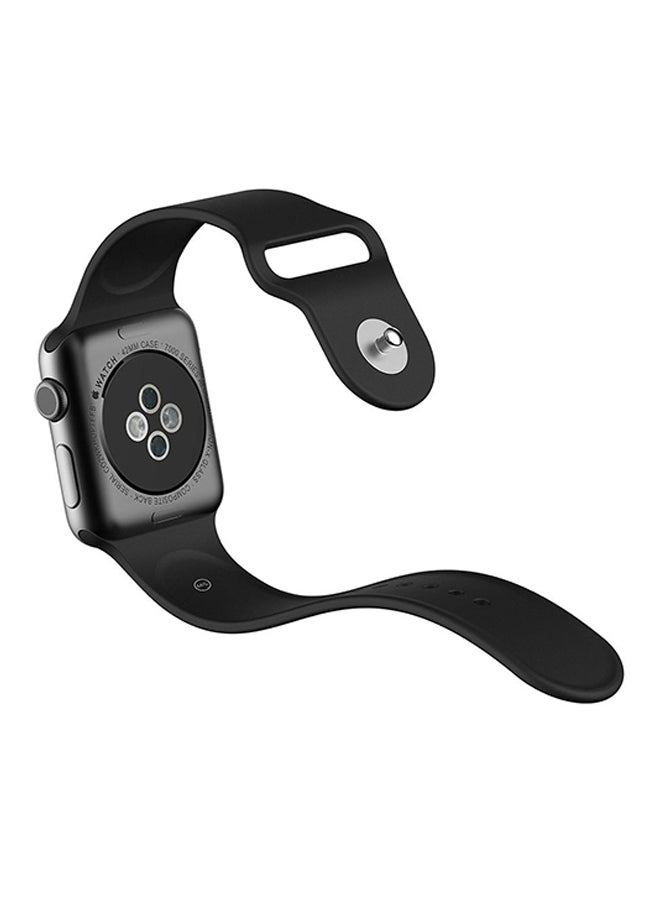 Ozone - Silicone Replacement Band For Apple Watch 38mm Black - Image 1