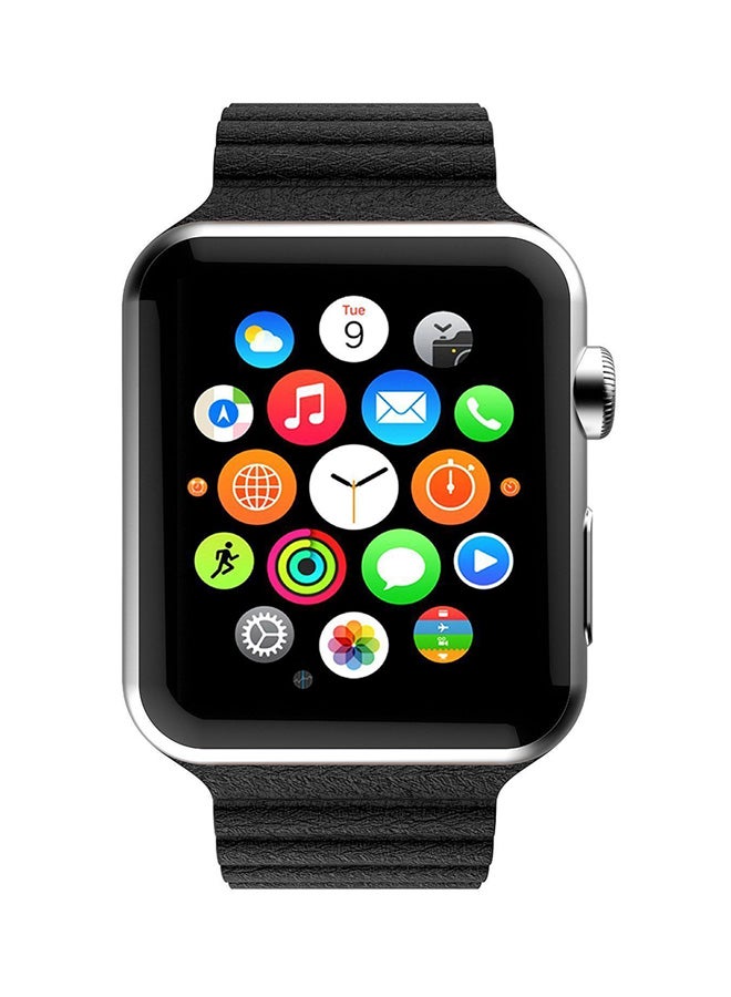 Ozone - Magnetic Leather Wrist Loop Strap For Apple Watch 42mm Black - Image 1