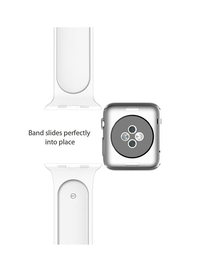 Ozone - Sport Replacement Wristband Strap For Apple Watch 38mm White - Image 1
