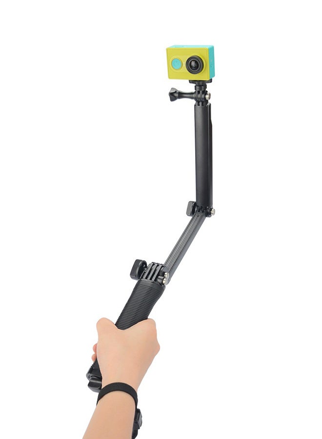 King Ma - Multifunctional Selfie Stick With Mini Tripod For Xiaomi and GoPro Camera Black - Image 1