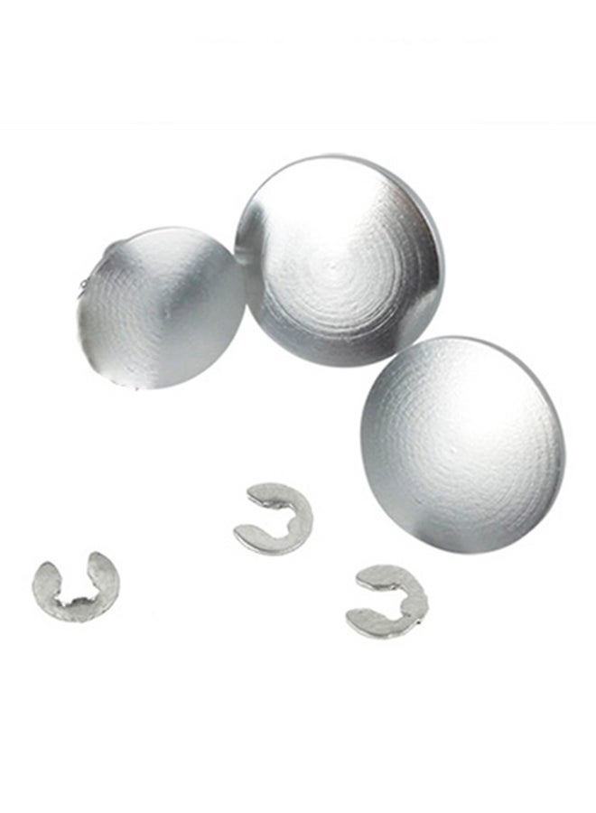 TMC - Aluminum Anodized Color Button Set For GoPro 3 Plus Housing Silver - Image 1