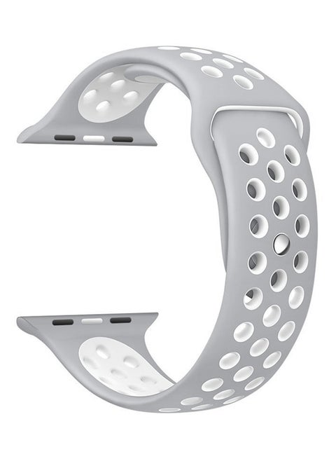 Silicone Replacement Band For Apple Watch 38mm White