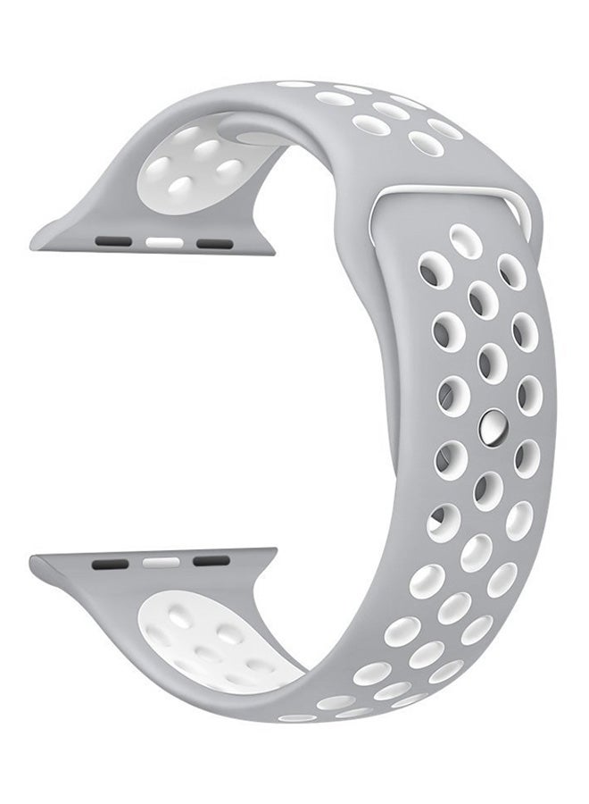 Ozone - Silicone Replacement Band For Apple Watch 38mm White - Image 1