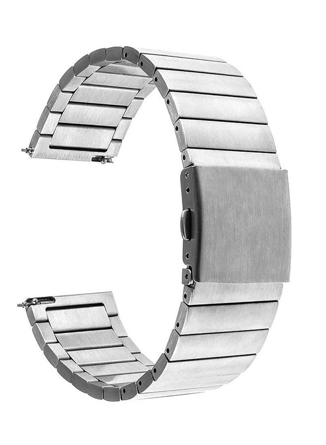 Stainless Steel Replacement Band For Samsung Gear S3 Frontier/Classic silver - Image 1