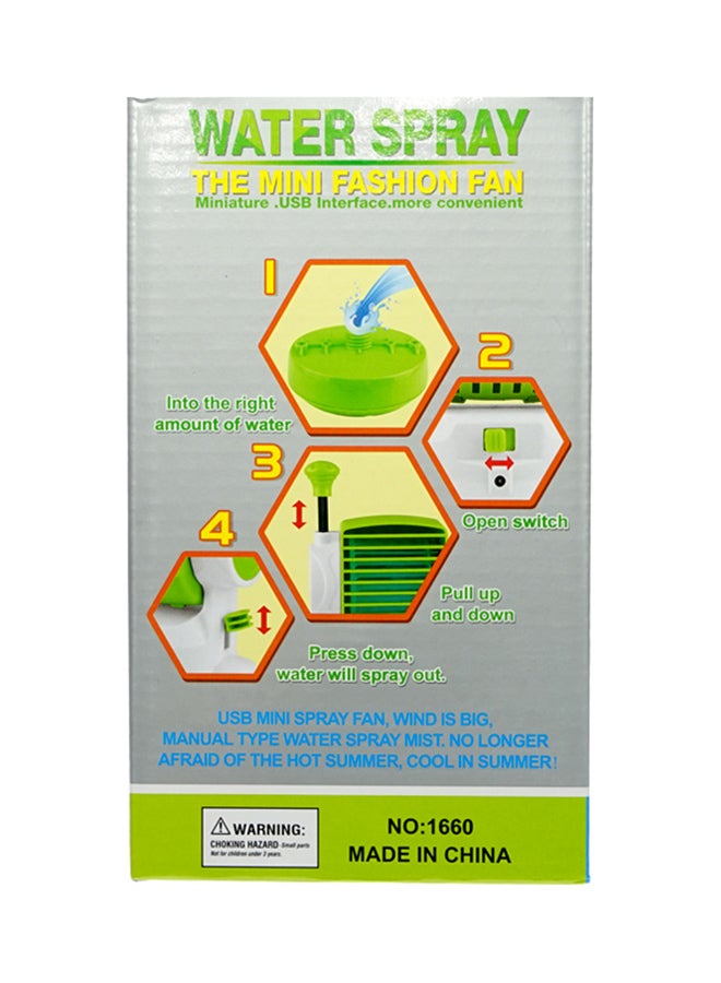 Mini Fan Water Spray Green - Image 5