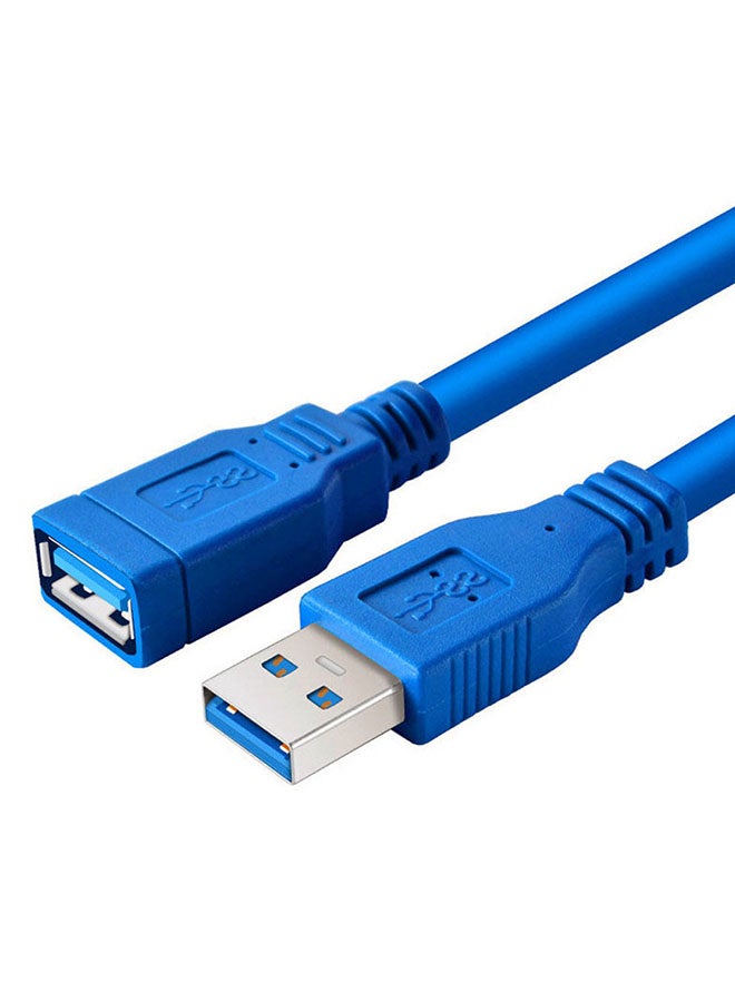 Trands - USB 3.0 Male To Female Extension Cable Blue - Image 1