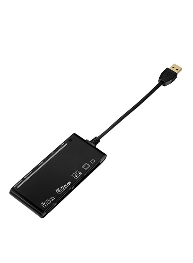 USB 3.0 Memory Card Reader And Writer Black