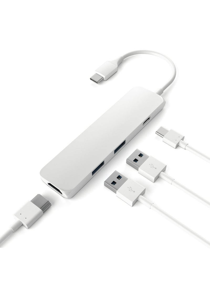 SATECHI Type-C Slim Multi-Port Adapter 4K Silver - Image 4