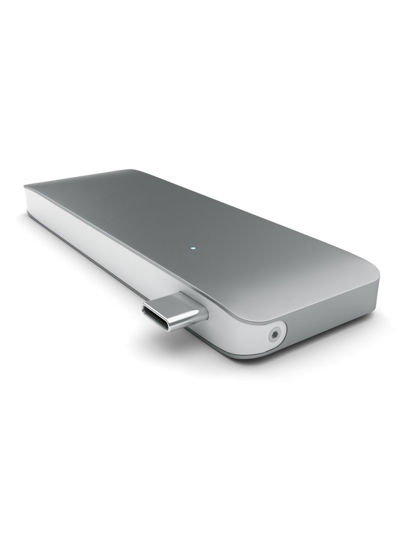 SATECHI - Type-C USB Pass-Through Hub Space Grey - Image 1