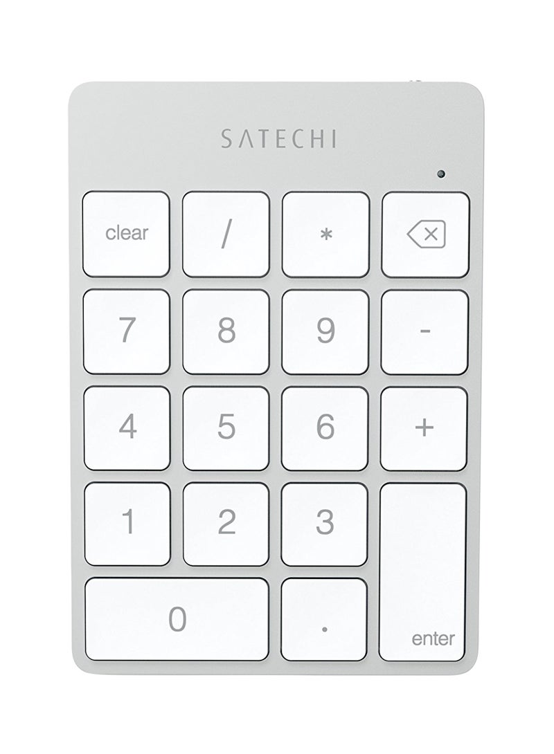 SATECHI Slim Wireless Keypad Silver - Image 1