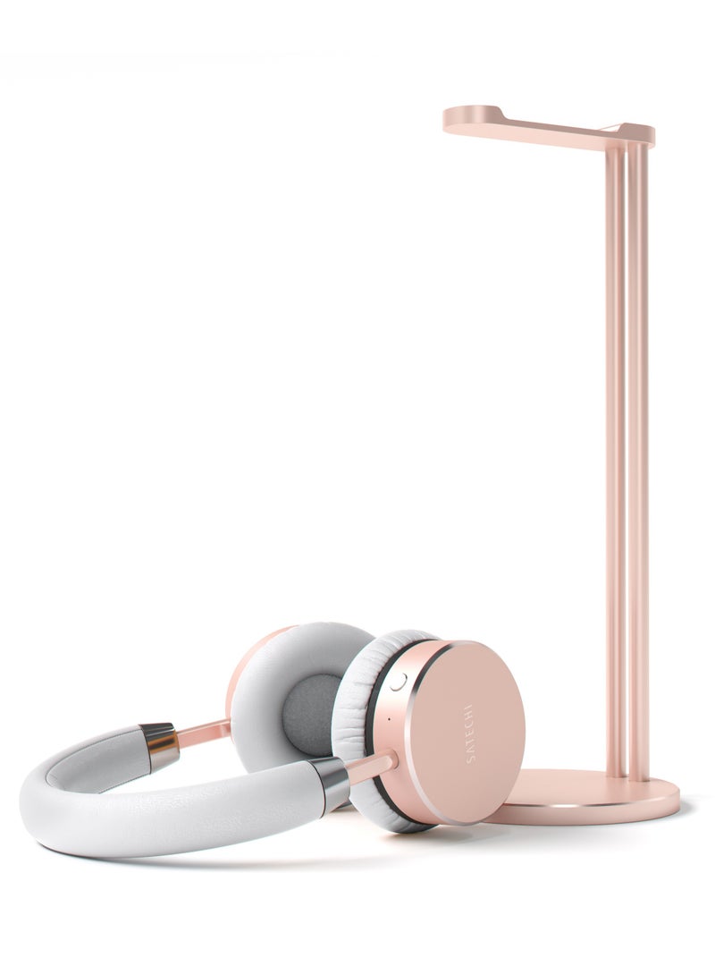 ساتي كاي حامل سماعة رفيع من الألومنيوم ذهبي وردي - Image 4