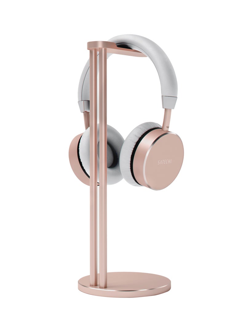 ساتي كاي حامل سماعة رفيع من الألومنيوم ذهبي وردي - Image 3