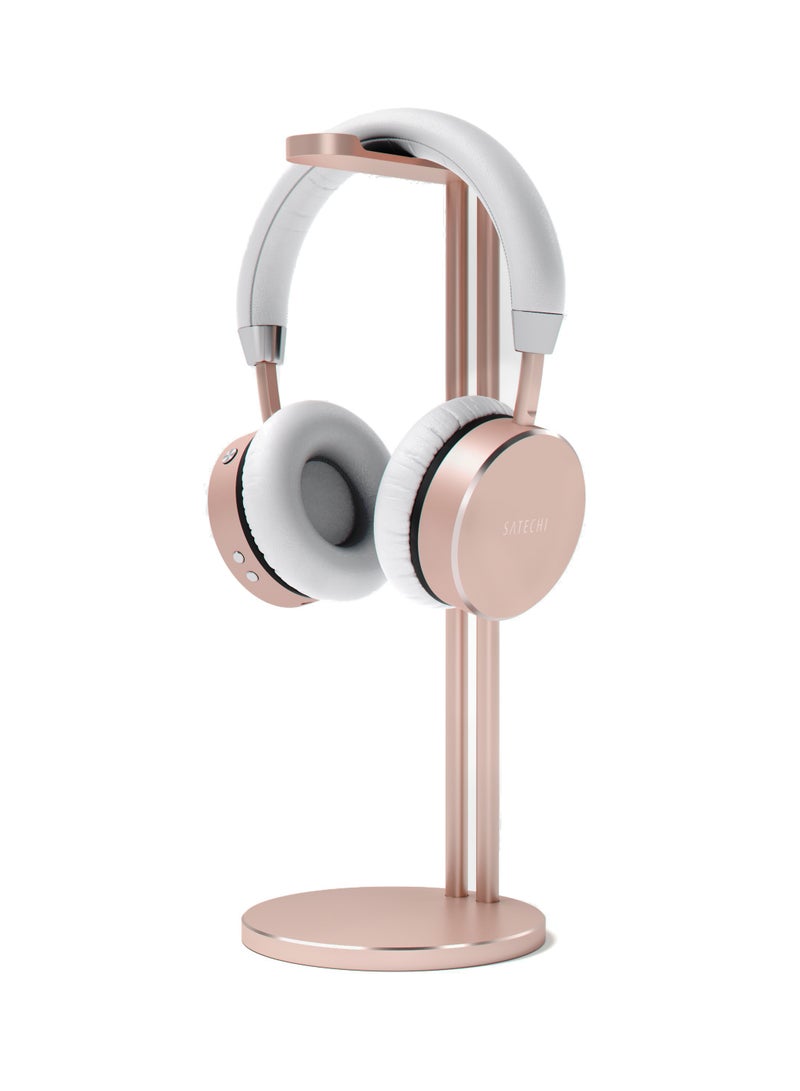 ساتي كاي حامل سماعة رفيع من الألومنيوم ذهبي وردي - Image 2