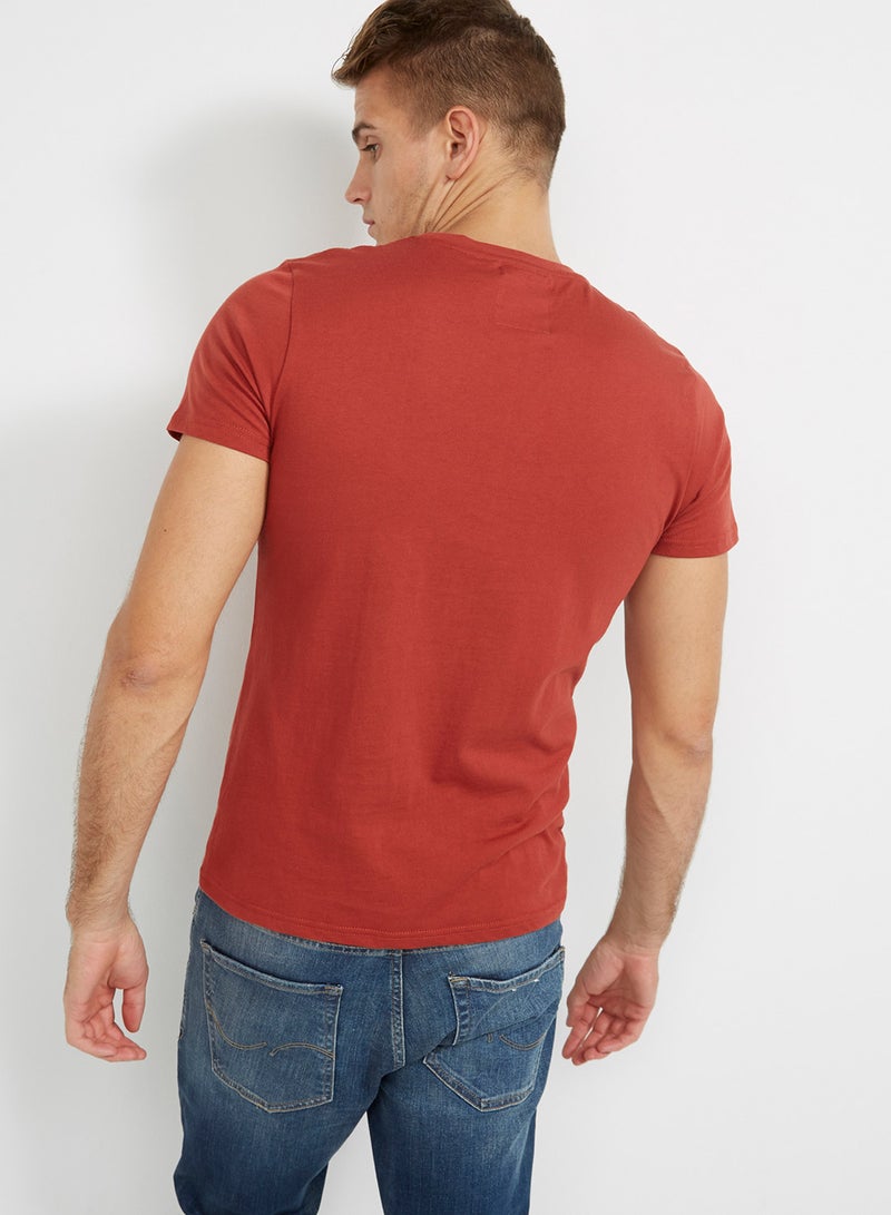Unitrybb Round Neck T-Shirt Red - Image 2