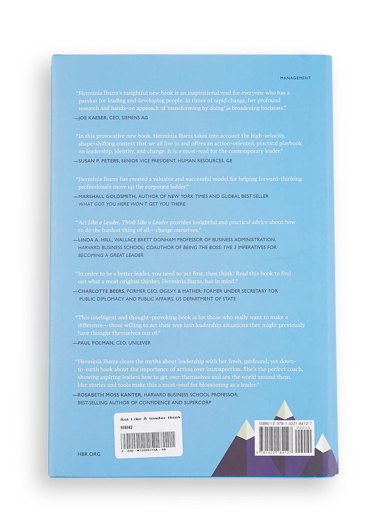Act Like A Leader Think Like A Leader - Hardcover English by Herminia Ibarra - 42279  - Image 2