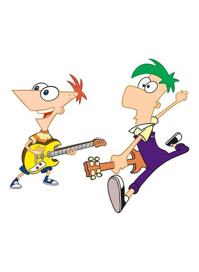 RoomMates Phineas And Ferb Peel And Stick Giant Wall Decal Multicolour 