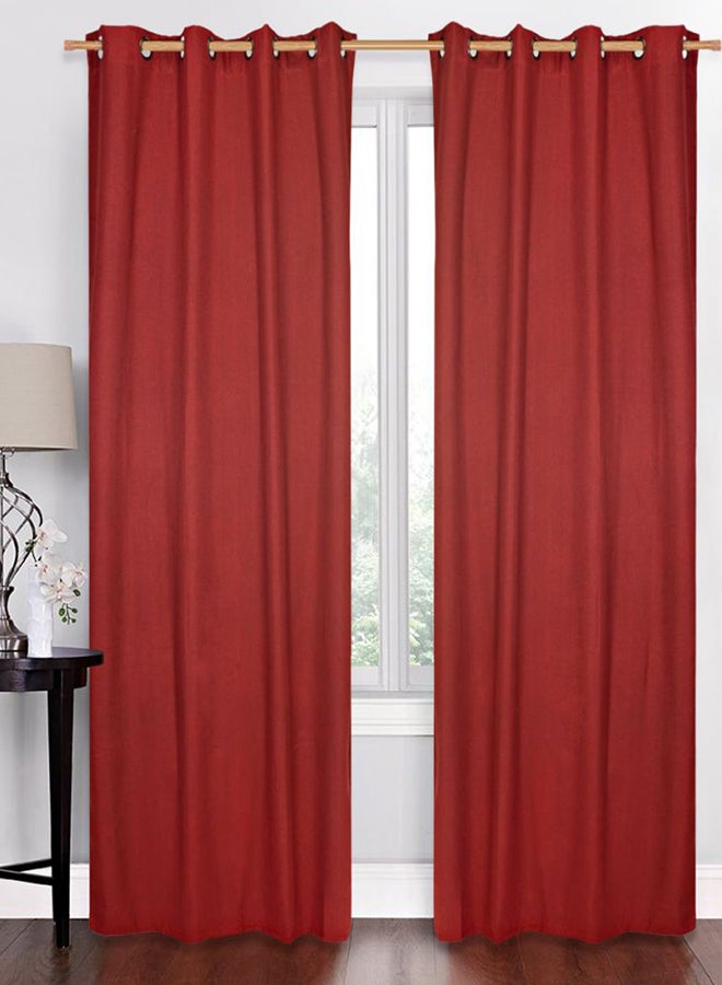 DIVEENAS Window Curtain Maroon 140x210centimeter - Image 1