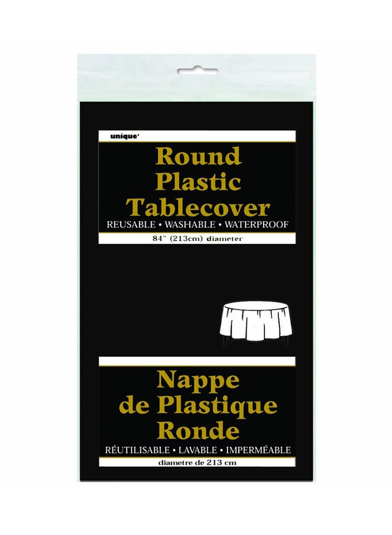 Unique Round Plastic Table Cover  - Image 2