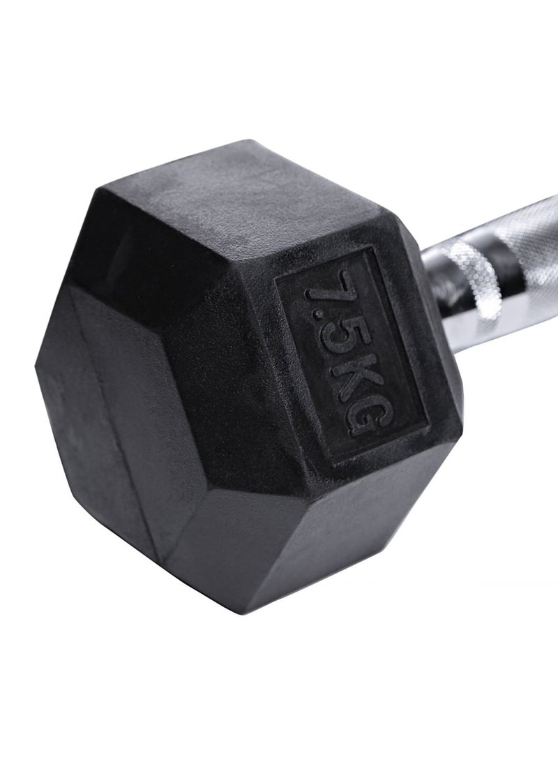 TA SPORTS Set Of 2 Hex Dumbbells - 2x7.5kg 7.5kg  - Image 2