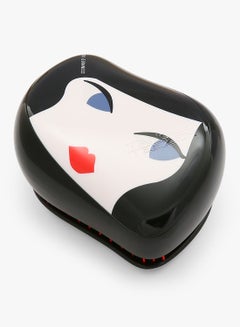 Lulu Guinness Compact Styler Hair Brush Black/White