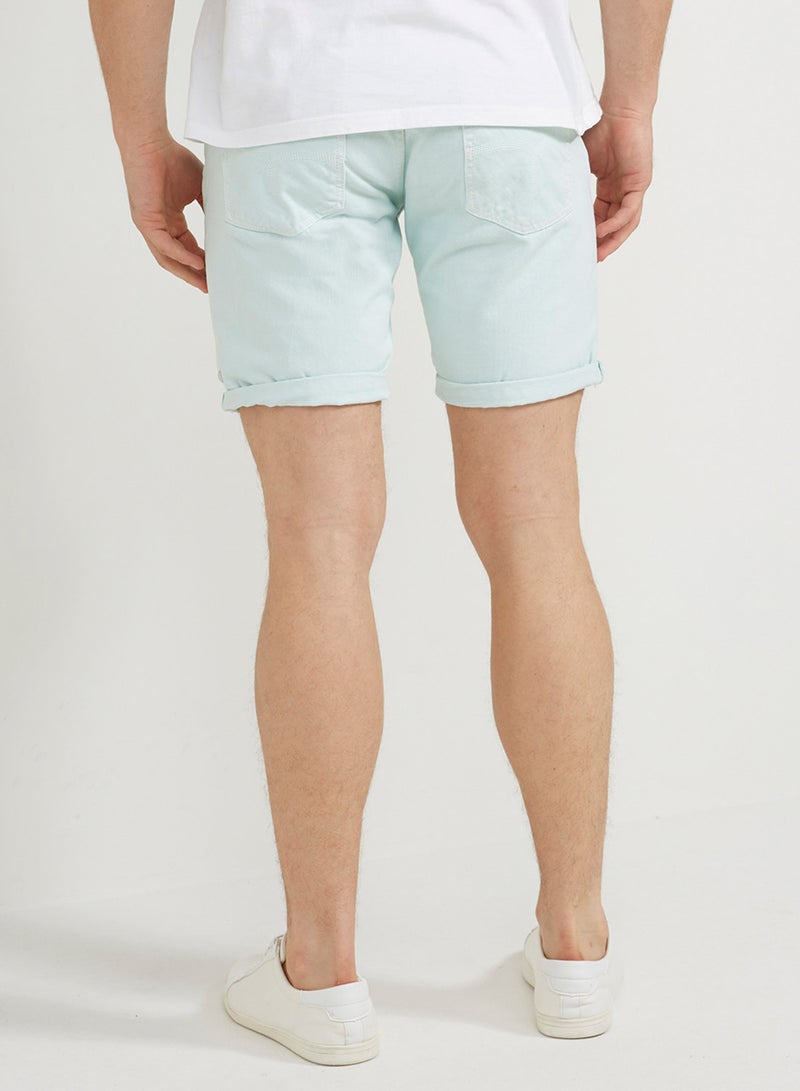 Lois - Twill Shorts Sky Blue - Image 1