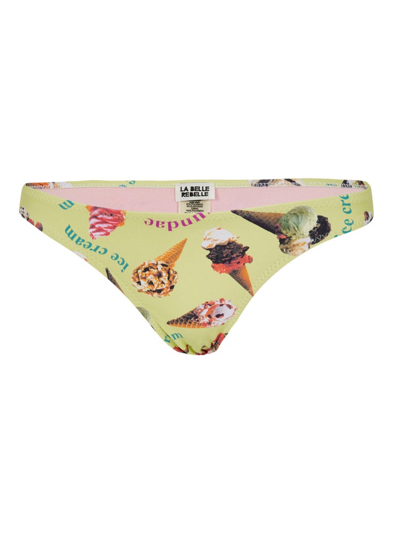 LA BELLE REBELLE Janie Jones Ice Cream Bottom Yellow/Blue/Pink  - Image 1